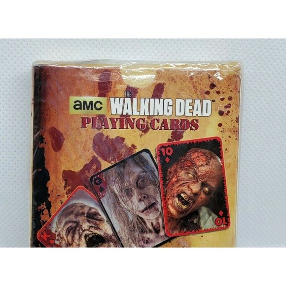 Movie Tv Memorabilia Zombie Graphics AMC Walking Dead Playing Cards - Picture 2 of 10
